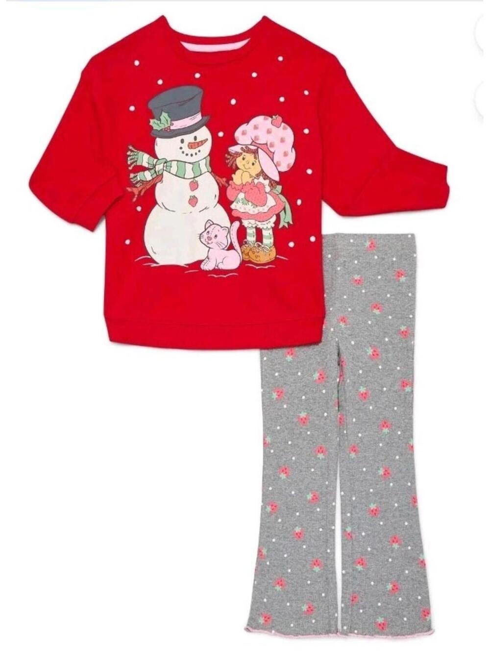 Nwt Strawberry Shortcake Outfit Set Sweatshirt & Leggings Size 2t